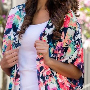 Floral cardigan/cover up